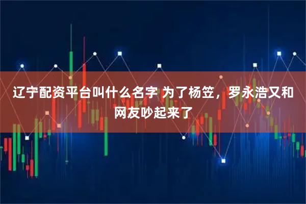 辽宁配资平台叫什么名字 为了杨笠，罗永浩又和网友吵起来了